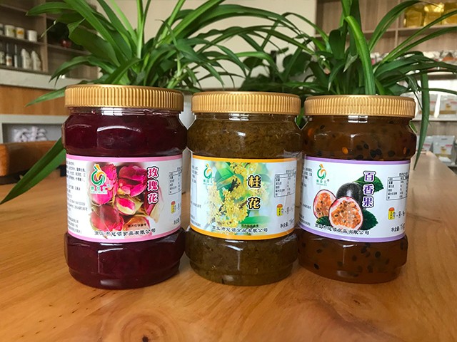 玫瑰花花茶、桂花花茶、百香果花茶